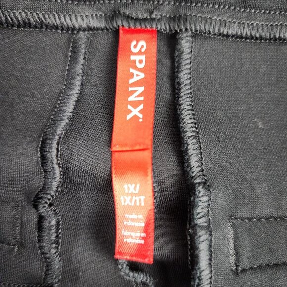 Spanx Pants Womens 1X Black Perfect Pants Ponte Slim Straight Pants (34x30) - Picture 6 of 11